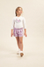 Conjunto Infantil Menina Short Xadrez e Blusa Manga Longa - BugBee - comprar online