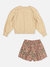 Conjunto Infantil Menina com Blusão e Shorts Florido ROAR - Momi na internet