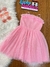 Vestido de Festa Infantil Rosa Alças Tule PETIT CHERIE 25140