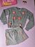 Conjunto Infantil Menina com Blusa em Tricô e Shorts/Saia CINZA - Kukie na internet