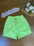 Shorts em Sarja Infantil AMARELO NEON com Desfiados - Kukie