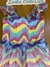 Vestido Infantil de Alças em Tule Estampado ONDAS COLORIDAS - Petit Cherie - comprar online
