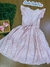 Vestido Infantil em Tecido FLORIDO ROSA - Petit Cherie Natural - Looks Babilice