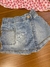 Shorts/Saia Jeans com Bolsinho - Momi