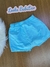 Shorts/Saia Infantil em Sarja Azul com Desfiados - Kukie