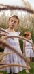Vestido Infantil em Tecido Natural LILÁS E FLORES - Petit Cherie Natural - loja online