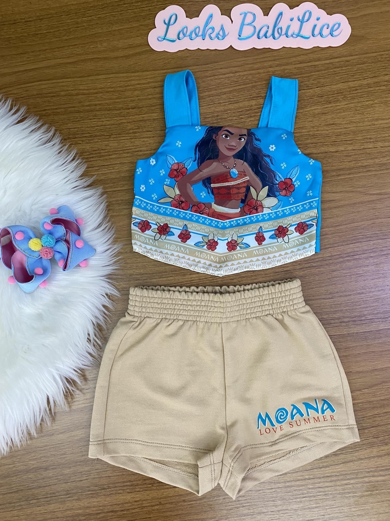 Fantasia Moana com Acessórios  Roupa Infantil para Menina Moana