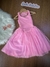 Vestido Infantil Rosa Regata Saia em Tule com Gliter- Petit Cherie 3125266