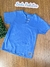 Camiseta Infantil Menino com Botões AZUL - Bugbee
