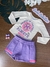 Conjunto Infantil Menina com Shorts ALWAYS - Momi - Looks Babilice