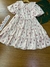 Vestido Infantil Mangas Curtas BRANCO FLORIDO - Petit Cherie