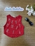 Blusa Infantil Sem Mangas CANELADA VERMELHO - Petit Cherie