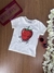 Blusa Infantil Menina Mangas Curtas MORANGO - Momi