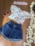 Conjunto Infantil Curto Menina com Shorts Jeans SOL E MAR - Mon Sucré - comprar online