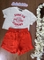 Conjunto Juvenil Menina com Shorts SHINE - Vanilla Cream