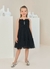 Vestido Infantil Preto Tule Com Brilho - Petit Cherie - comprar online