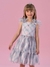 Vestido Infantil Alças Tule Xadrez- Cinto Strass - Petit Cherie - comprar online