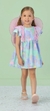 Vestido Infantil Estampa em Cogumelos com Tule - Mon Sucré - comprar online