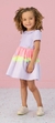 Vestido Infantil Lilás Neon Gola Retrô - Mon Sucré - comprar online