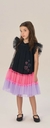 Vestido Infantil Tricolor detalhe e Tule - Petit Cherie - comprar online