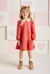 Vestido Infantil Manga Longa Estampado Gola- Momi- (Ref.J5505) - comprar online