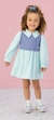 Vestido Infantil , Colete Verde Claro e Azul - Mon Sucré - comprar online