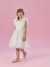Vestido Infantil Branco Tule Detalhes - Petit Cherie - comprar online