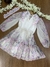 Vestido Infantil Floral Babado -Manga Longa - Petit Cherie