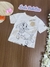 Blusa Branca Infantil Manga Curta Carneirinho - Animê (Ref.N3701)