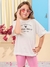 Conjunto Infantil Disney de Tshirt e Bermuda Ciclista Holográfica Minnie - ANIMÊ N4139 - comprar online