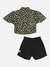 Conjunto Curto Infantil Menina com Camisa e Shorts ANIMAL PRINT - Momi na internet