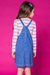 Imagem do Salopete Jeans Infantil com Blusa de Listras CANDY - Kukie