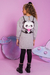 Vestido Infantil / Juvenil de Mangas Longas com Mochilinha PANDA - Kukie