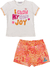 Conjunto Infantil Curto Menina com Shorts CORAL COM FLORES - Momi - comprar online