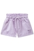 Shorts em Sarja Infantil LILÁS com Desfiados - Kukie - comprar online