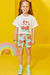 Conjunto Infantil Menina com Bermuda MELON - Kukie - Looks Babilice