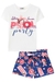 Conjunto Infantil Menina MARINHO com Shorts POOL PARTY - Kukie - comprar online