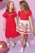 Vestido Infantil VERMELHO Marias MY LOVE - Kukie - loja online