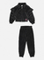 Conjunto Longo PRETO Infantil Menina PLUSH de LISTRAS - Momi - comprar online