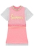 Vestido Infantil Malha Canelada Rosa com Sobreposição em Tela SUMMER - Kukie - comprar online