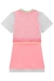 Vestido Infantil Malha Canelada Rosa com Sobreposição em Tela SUMMER - Kukie na internet