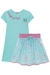 Vestido Infantil Canelado AZUL com Saia em Tela SMILE - Kukie - comprar online