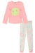 Pijama Infantil Emojis Neon - Kukie - loja online