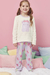 Pijama Infantil Lilás com Casaco com Pelinho - Kukie - comprar online