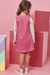 Vestido Infantil Pink e Cinza Make Fun - Kukie na internet