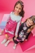 Vestido Infantil Pink e Cinza Make Fun - Kukie - Looks Babilice