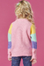 Blusão Infantil Menina em Tricô ARCO-IRIS - Kukie - loja online