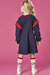 Vestido Infantil Azul Marinho Com Pochete - Kukie na internet