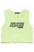 Blusa Cropped Juvenil Menina Canelada VERDE NEON - Lilimoon - comprar online