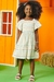 Vestido Infantil OFF WHITE em Tricoline LISTRAS COLORIDAS - Kukie - Looks Babilice